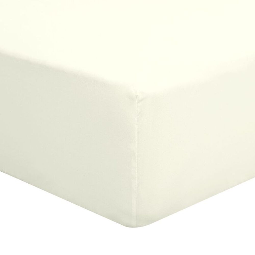 Microfiber Fitted Sheet Mattress Protector Solid Bed Cover Twin Pearl White